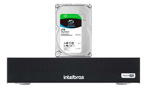 Dvr Gravadir Intelbras Mhdx 3004-c Com 4 Canais + Hd 2tb Sky