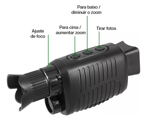 Oculos Visao Noturna Infravermelhobinoculo Para Caça Noturna Cor As Shown