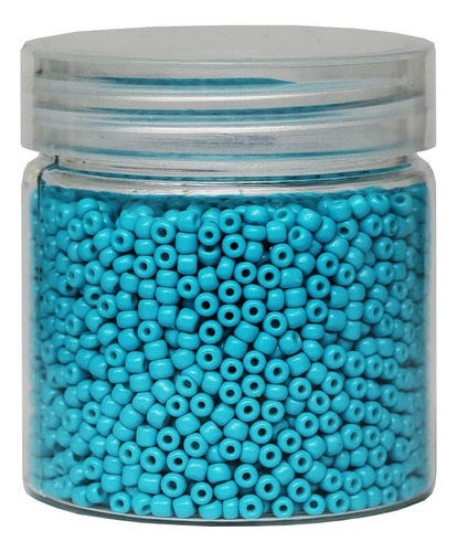 Perlas De Semillas Balabead De Color Azul Turquo Opaco De 3