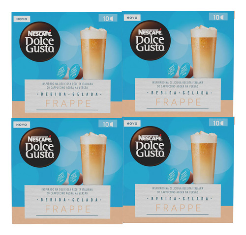 Combo 4 Caixas - Nescafe Dolce Gusto Frappe Cappuccino Ice