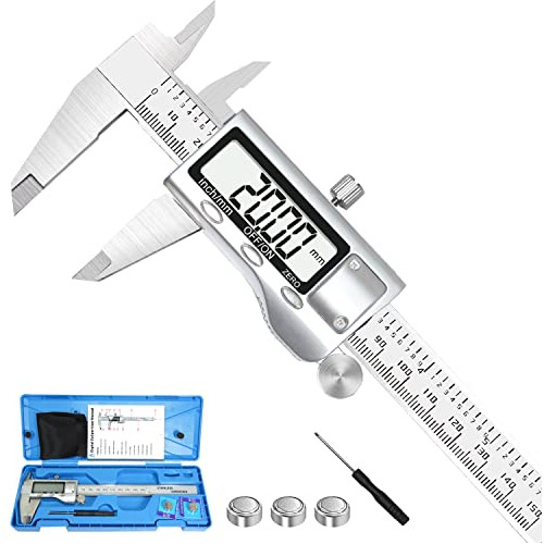 Calibrador Digital De 6 Pulgadas, Herramienta De Medici...