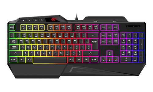 Teclado Gamer Havit Kb488l | Usb | Rgb Multimedia Alámbrico