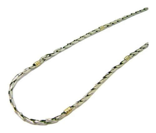 Cadena Espiga N°1 Plata 925 Oro 18k 70 Cm. El Trust Joyero