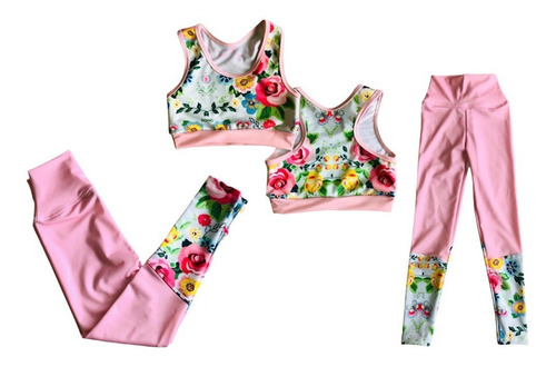 Imagen 5 de 6 de Top Deportivo Lycra Estampada Niña Munay Bchic
