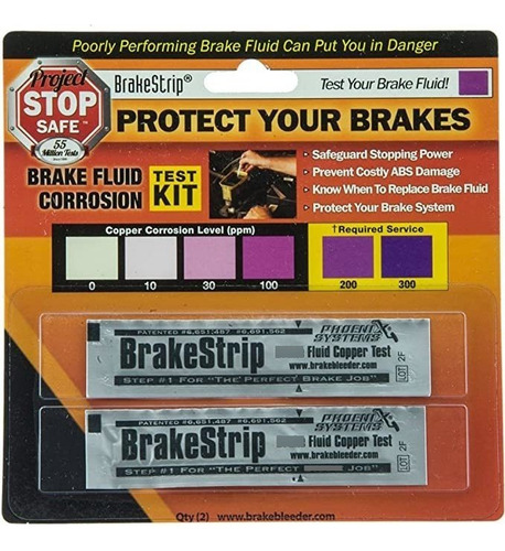 Phoenix Systems (3003-b) Brake Fluid Test Strips, 2 Strips P
