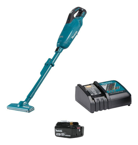 Aspiradora Inalambrica 18v Makita Bat 5ah Dcl282frt Color Verde