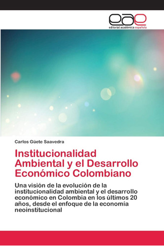 Libro Editorial Académica Espanola Institucionalidad Ambient