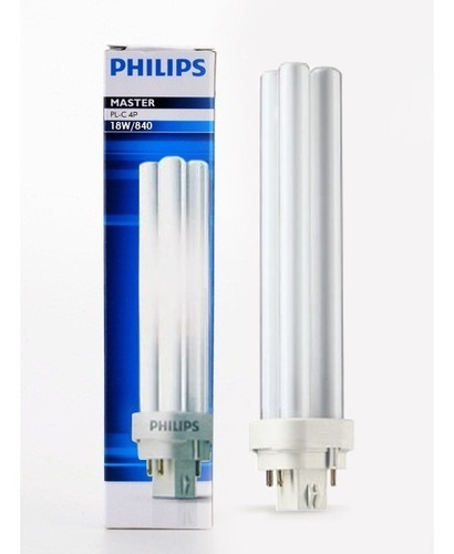 Pl-c 18w -840 Philips 4 Pines B Consumo Compactax1 Villa Crespo L Camargo