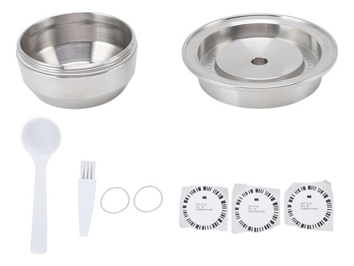 Cápsula De Café Recargable De Acero Inoxidable Reutilizable