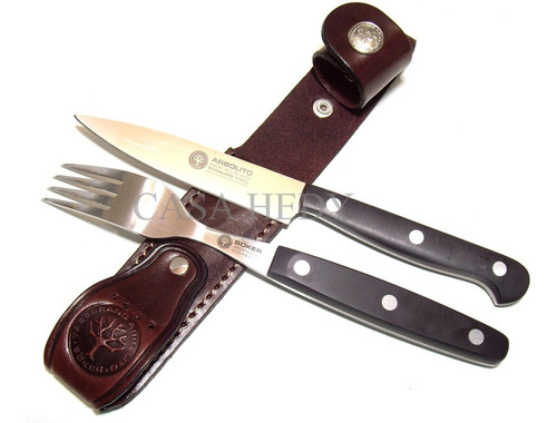 Juego Asador Boker Arbolito Hoja 9,5cm Inox Fc5704 Cabo Pom