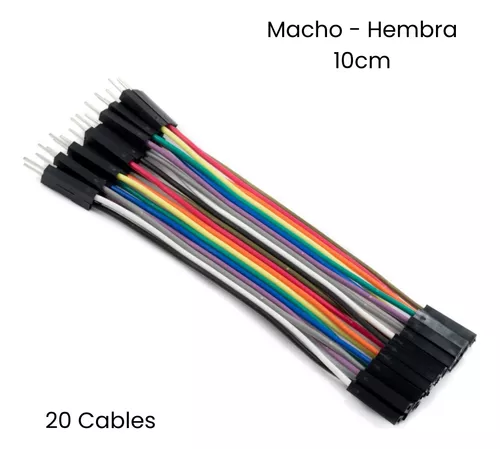 CABLE DUPONT JUMPER HEMBRA-HEMBRA 20CM PACK 10 UNIDADES