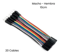Comprar Cable Dupont Macho-hembra 20 Cables 10 Cm Protoboard Arduino