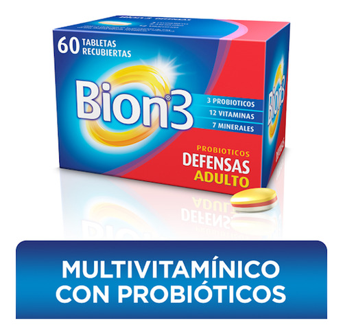 Bion3 Defensas Adulto X 60 Tabletas