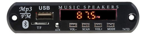` Modulo Reproductor De Audio Mp3 Usb Bluetooth Radio Aux Tf