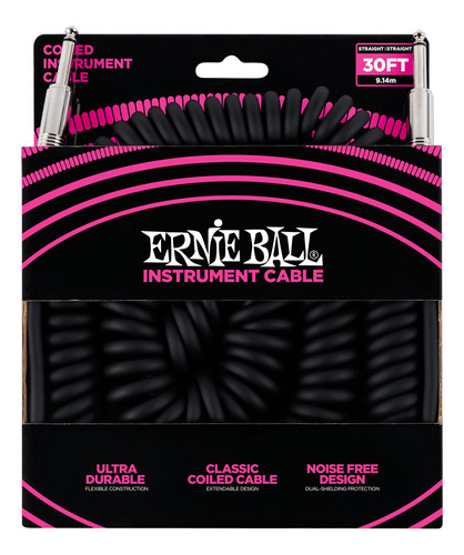 Cable Para Instrumento Ernie Ball Neg 9.14 Mts R/r 6044