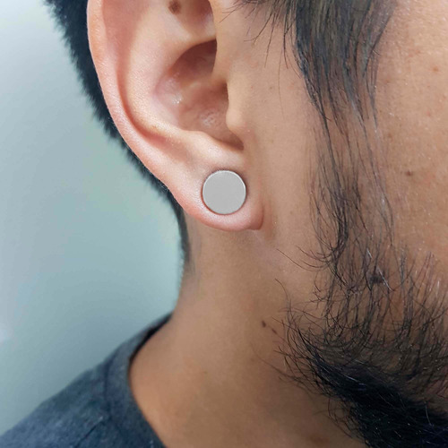 Aretes Imán No Hueco Círculo Falso Simulador Imantado Mr.bou