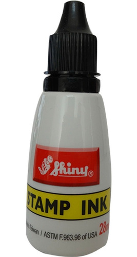 Tinta Sellos Shiny 28ml Por Goteo Base Agua Papel Caja C/10p