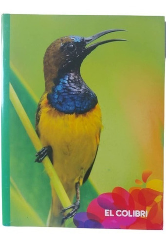 Cuaderno Empastado De Una Línea. Marca El Colibrí