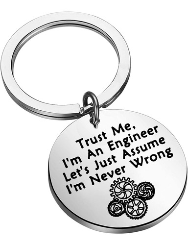 Lqri Funny Engineer Gift Trust Me I'm An Engineer Llavero Re