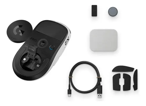 Mouse Inalámbrico Gaming Logitech G Pro X2 Superstrike Blanco Con