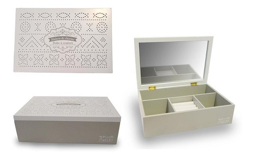 Caja Madera Decorativa Con Espejo Këssa Cdmx