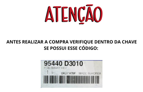 Chave Presença Completa Nova Tucson 2018 2019 2020 Id47