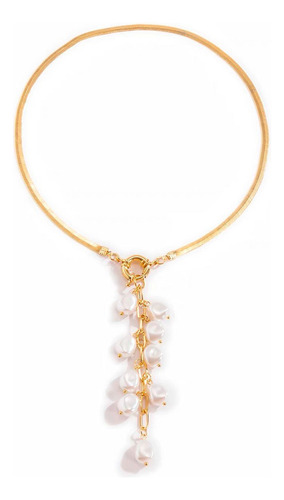 Collares De Mujer  De Plata 925 Con Perlas Brillantes 