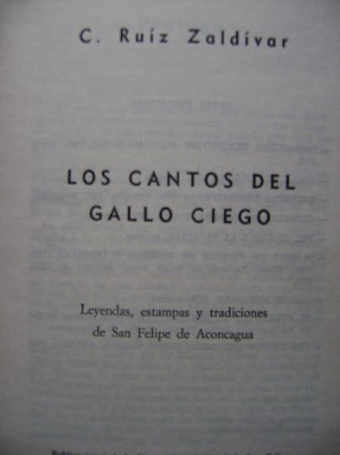 Los Cantos Del Gallo Ciego / Carlos Ruiz Zaldívar (1979)