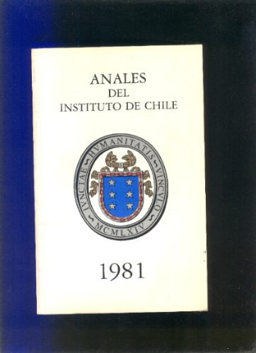 Anales Del Instituto De Chile, Año 1981