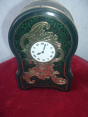 Caja De Lata Diseño Reloj
