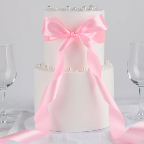 5 Rollos Satinado Decoration Colors Liston 4 Cm 228 Metros