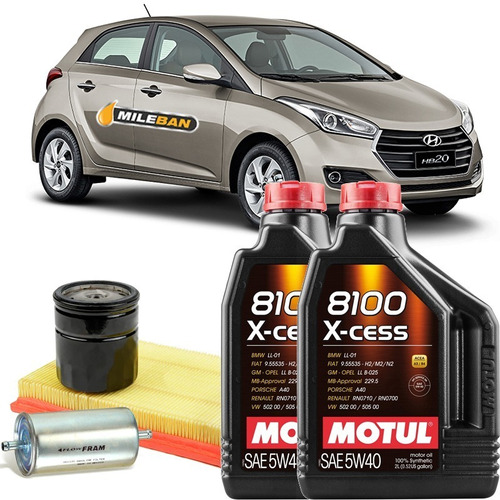 Service Cambio De Aceite Hyundai Hb20 Motul + 3 Filtros