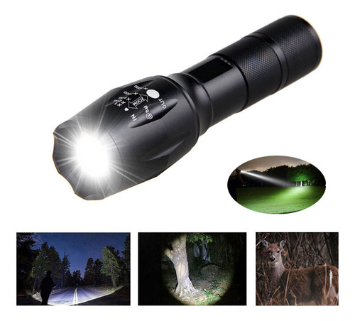 Mini Linterna Portátil Con Zoom Led, Versión De Luz Blanca