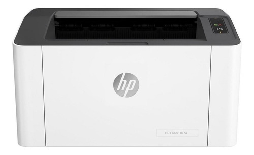 Imagem 1 de 3 de Impressora função única HP LaserJet 107a branca e preta 110V - 127V