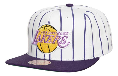 Gorro Mitchell & Ness Los Angeles Lakers Retro Prinstripe