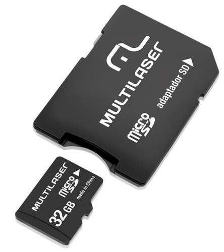 Cartão De Memória Multilaser 2 Em 1 Micro Sd 32gb Classe 1