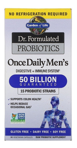 Garden Of Life | Probiotics Mens | 50 Billion | 30 Veg Caps