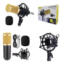 Comprar Microfone Podcast Profissional Estudio Gravacao Dourado Top