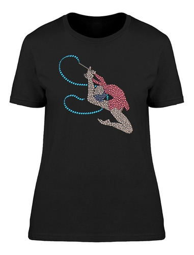 Gimnasta Saltando,estilo Puntillista Camiseta De Mujer