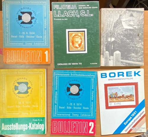 Filatelia, Catalogo Borek Y De Remates, 6 Librillos Lote Rba (Usado)