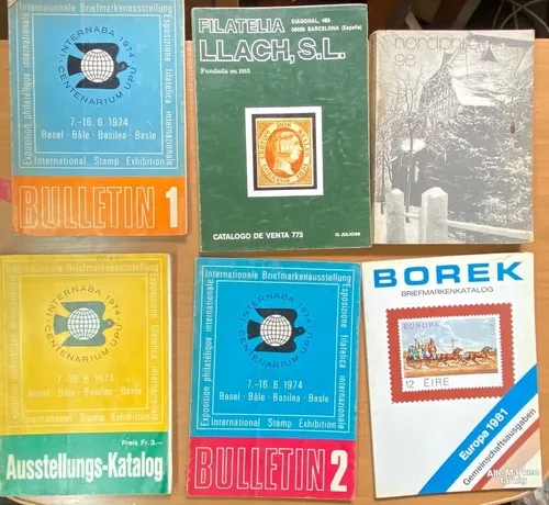 Filatelia, Catalogo Borek Y De Remates, 6 Librillos Lote Rba (Usado)