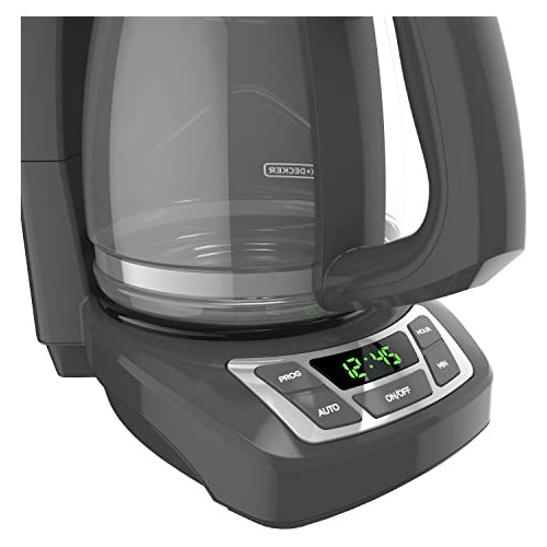 Black+decker Cafetera Programable De 12 Tazas*, Gris