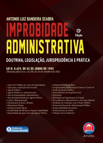 Improbidade Administrativa Doutrina,legislação,ju E Prática 