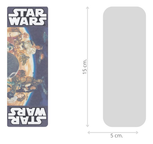 Pack 12 Separadores Para Libros Colección Star Wars Multicolor Star Wars 3