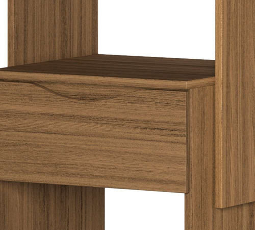 Mesa De Luz 1 Cajon - Altura Regulable Hasta 70 Cm - Berlim