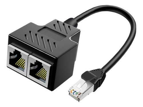 Adaptador De Red Ethernet Splitter 1 A 2 Rj45, Adecuado Para
