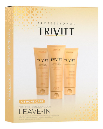 Itallian Trivitt Kit Home Care Com Leave-in Hidratante C/nf