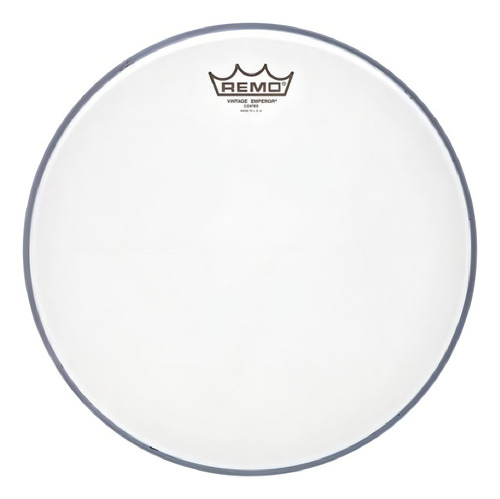Parche Remo VE-0113-00 Emperor Vintage Coated 13'' doble capa Para Tom O Tambor Blanco
