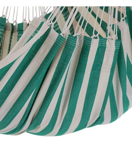 Rede Suspensa Cadeira Verde Fresh Cor Verde Com Bege