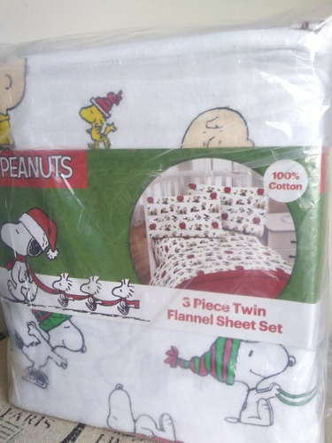 Juego De Sabana Snoopy 100% Algodón Individual 3pzas Importa